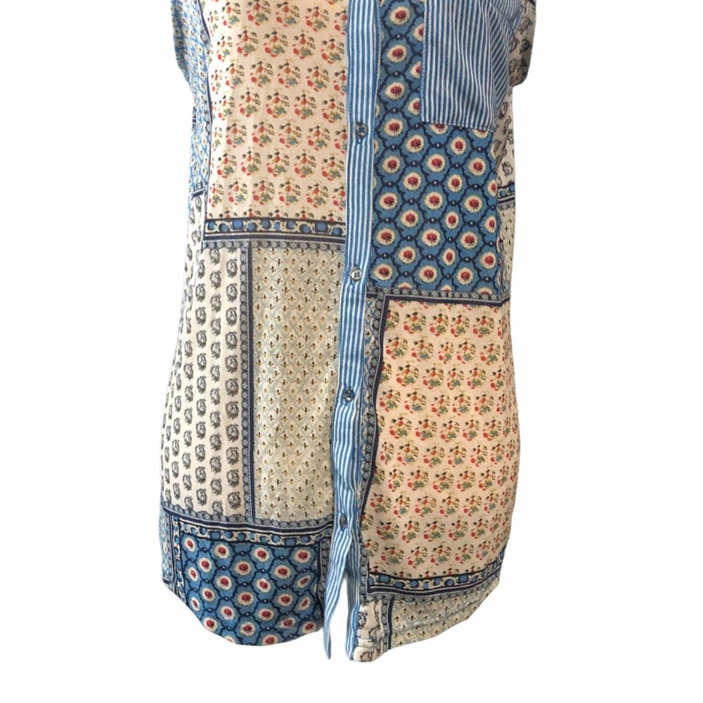 amang NY sleeveless “ patchwork “ top. M - Picture 3 of 13